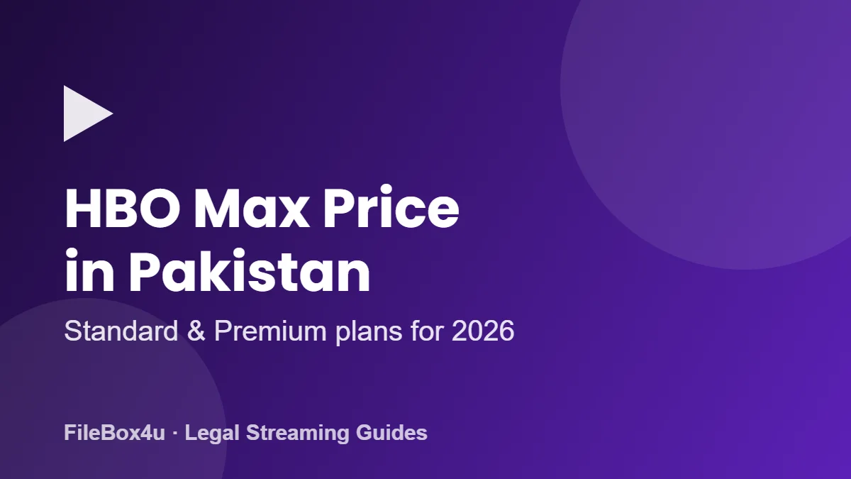 HBO Max price in Pakistan