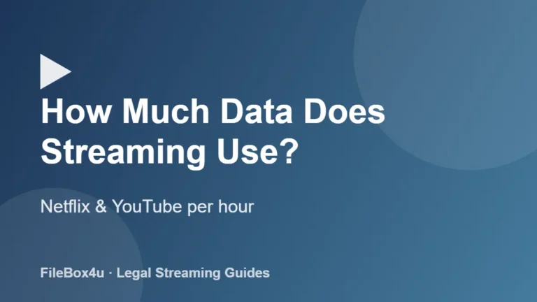 How much data does streaming use