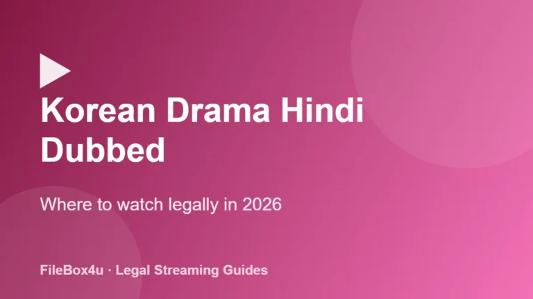 Korean drama Hindi dubbed