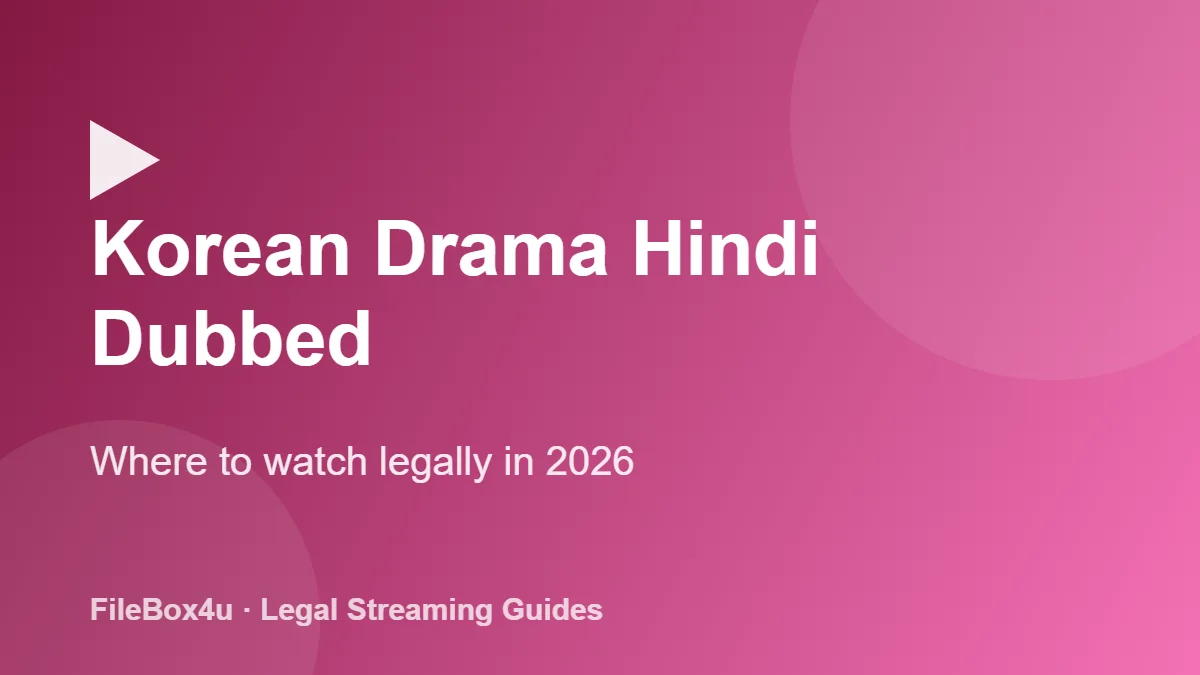 Korean drama Hindi dubbed