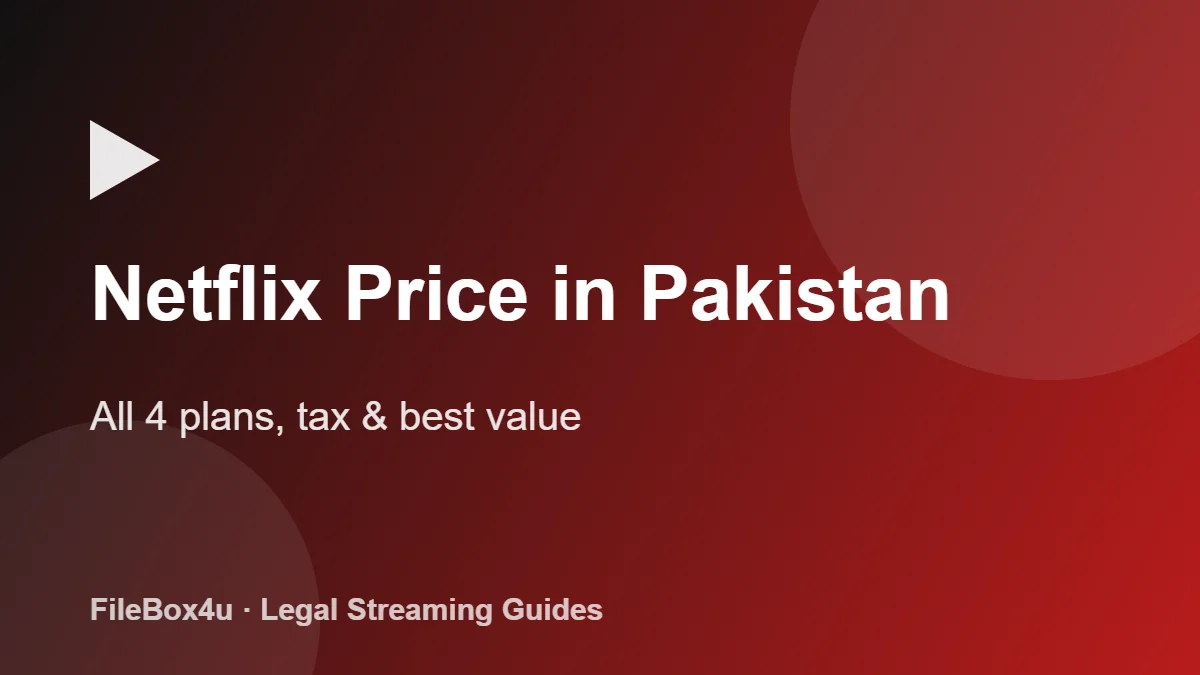 Netflix price in Pakistan
