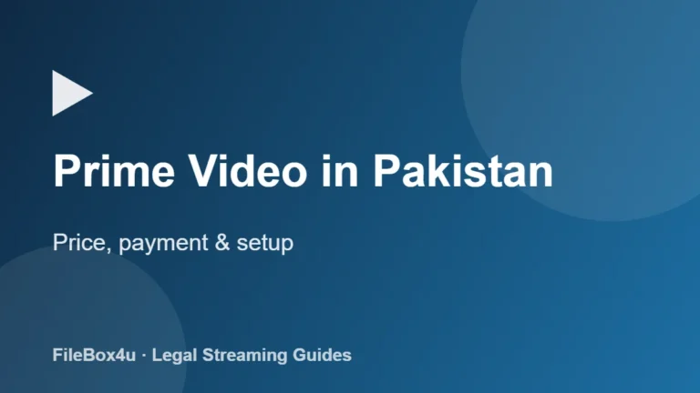 Prime Video in Pakistan (2026): Price, Payment and How to Subscribe 6 Prime Video in Pakistan