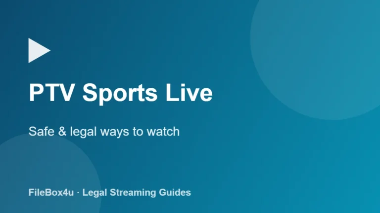 PTV Sports Live: How to Watch Safely and Legally (2026) 4 PTV Sports live