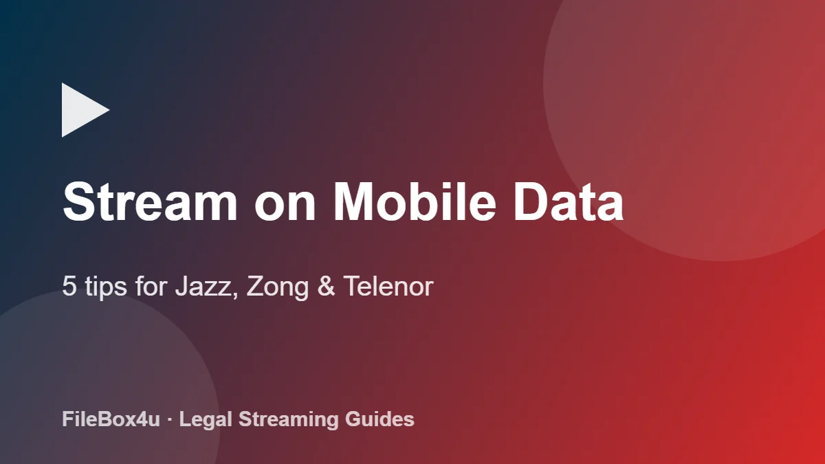 Stream on mobile data