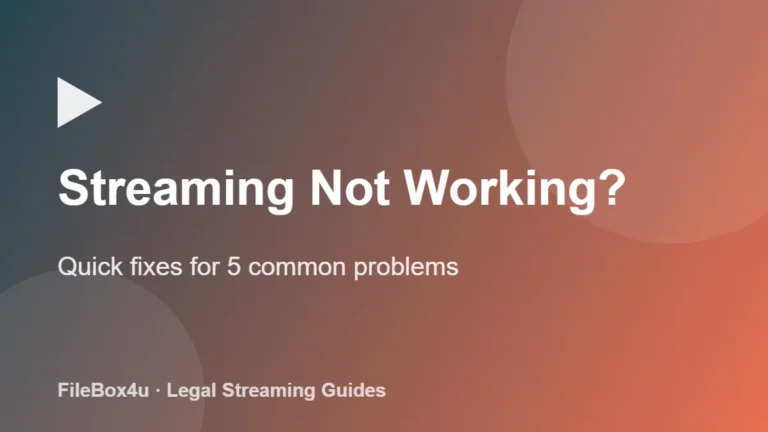 Streaming not working
