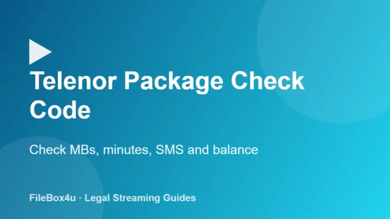 Telenor package check code
