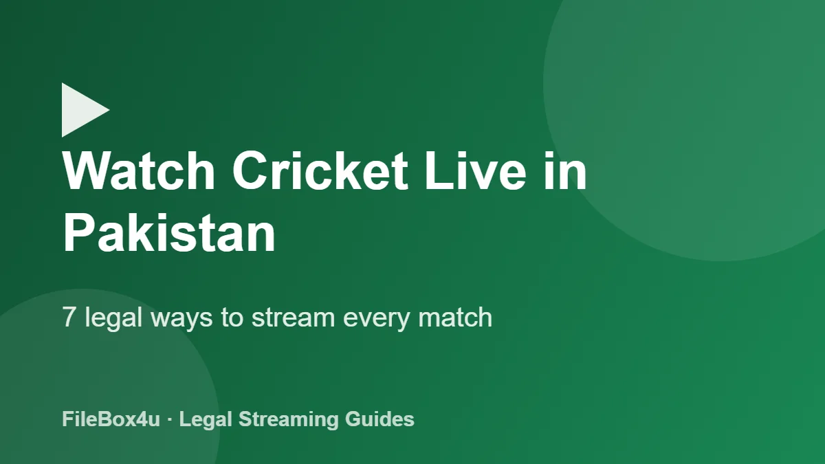 Watch cricket live