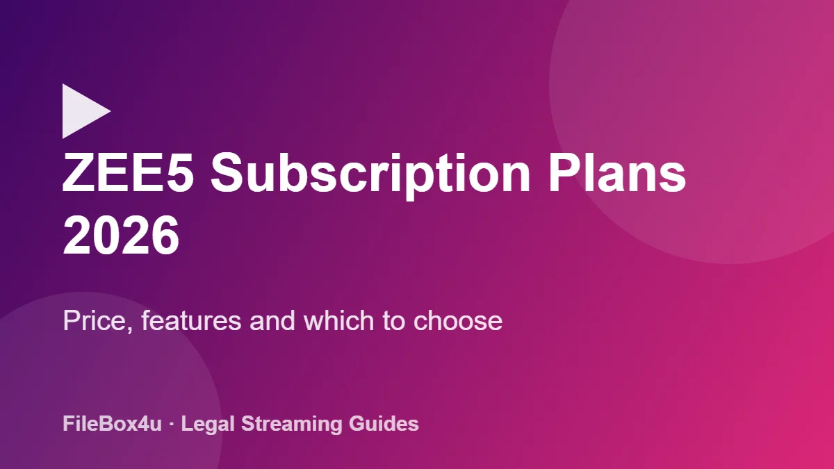 ZEE5 subscription
